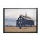 Stupell Industries Blue Farm Barn Landscape Black Framed Wall Art